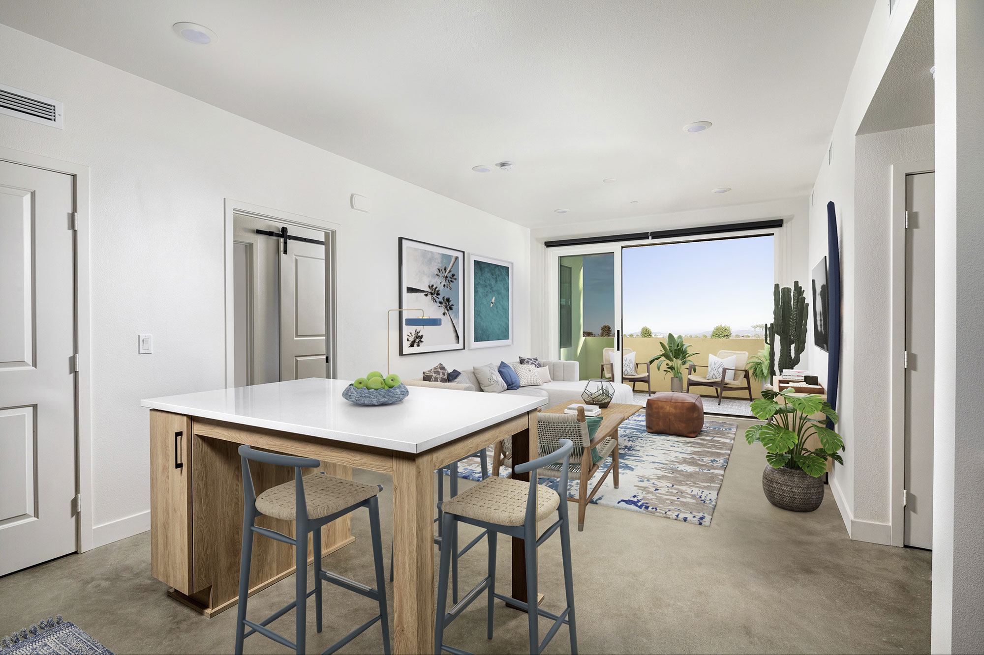 Silo - PLAN B1: Kitchen/Living Room